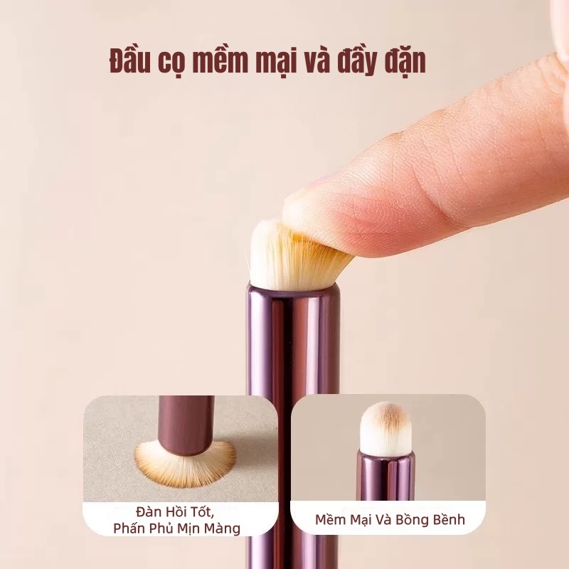 Cọ Đa Năng Adel Floro VelvetTouch - Siêu Mềm 3-trong-1: Son, Che Khuyết Điểm & Highlighter Hoàn Hảo