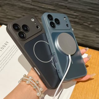 Dành Cho iPhone16 Pro Max 17 Pro Max 17 AIR 11 14 Pro 15 Plus 16E 11 Pro 14 Pro Max 13 Ốp Lưng Điện Thoại Corning Từ Tính Chống Rơi Và Chống Sốc PC Tối Giản Bảo Vệ Điện Thoại