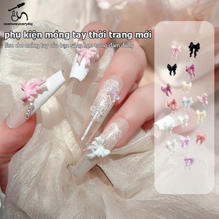 [savemoneyeveryday] 30 Chiếc Ruy Băng Đầy Màu Sắc Nơ Móng Tay Quyến Rũ Ruy Băng Thiết Kế Dây Buộc Phụ Kiện Móng Tay Nhựa 3D Móng Tay Nghệ Thuật Trang Trí Cung Cấp Phụ Kiện [vn]