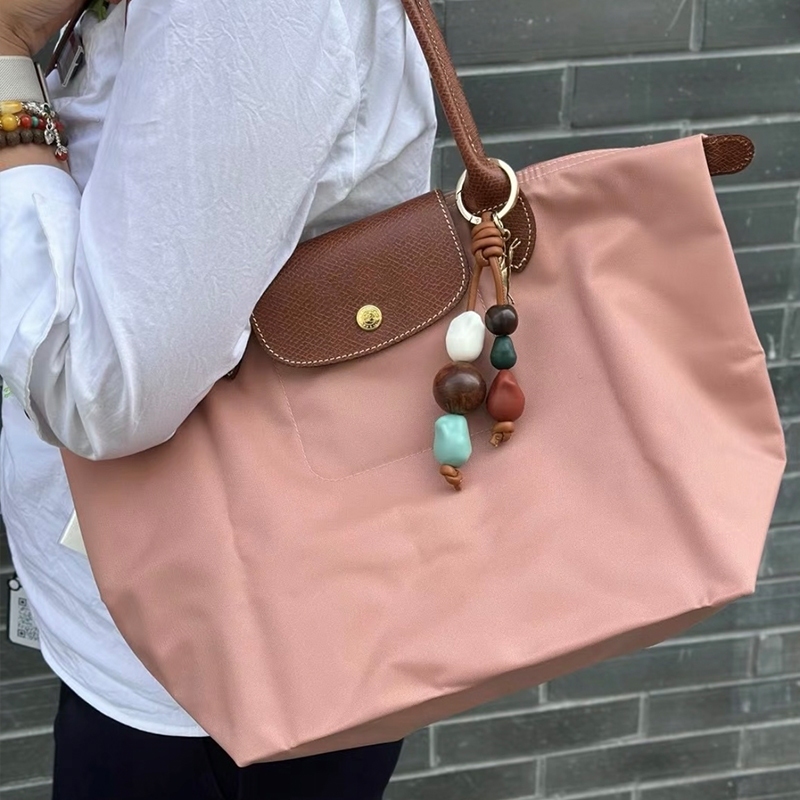 War Horse Trà mới Màu hồng Túi đeo vai đơn nữ Túi Tote Nylon