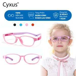 Cyxus Kính Trẻ Em Chống Ánh Sáng Xanh Máy Tính Và Game Bảo Vệ Mắt Toàn Diện Gọng Silicon TR90 An Toàn 6800