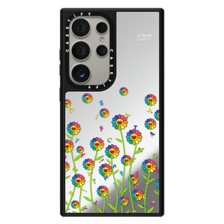 Dành Cho Samsung S25 S24 S23 Ultra Smile Flower Rainbow Sticker Case Galaxy S23 S24 S25 Plus Ốp Lưng Cứng Chống Sốc Gương
