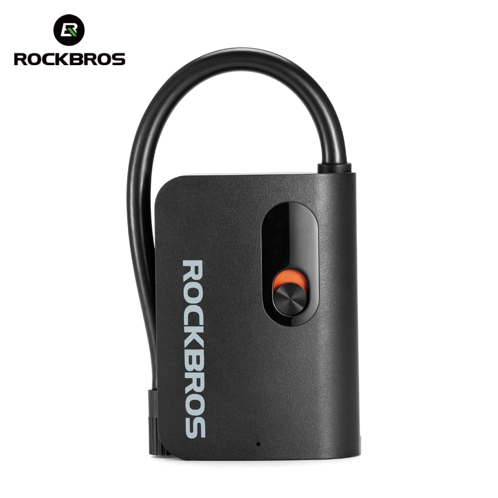 Máy Bơm Hơi ROCKBROS 70PSI AV/FV Type-C Di Động, Dùng Cho Xe Đạp, Xe Máy, Bóng