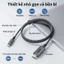 Acer Cáp chuyển đổi USB C sang HDMI 4K 2K 60Hz Type C HD Dây bện tốc độ cao Lõi đồng nguyên chất cho văn phòng tại nhà Tương thích với điện thoại Microsoft Laptop UC412