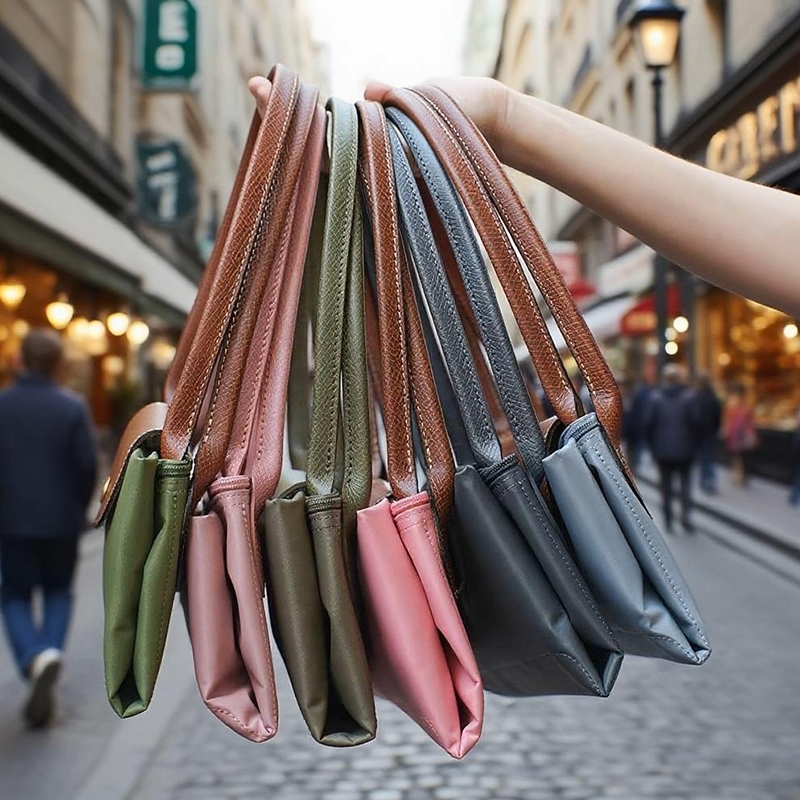 War Horse Da Màu Mới Nữ Đeo Vai Đơn Túi Tote Nylon Chống Thấm Nước Túi Bánh Bao