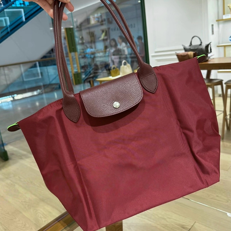 War Horse Da Màu Mới Nữ Đeo Vai Đơn Túi Tote Nylon Chống Thấm Nước Túi Bánh Bao