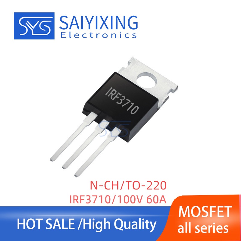 10 Chiếc Mới IRF3710 IRF3710PBF TO-220 Transistor 100V 60A MOSFET 3710 ...