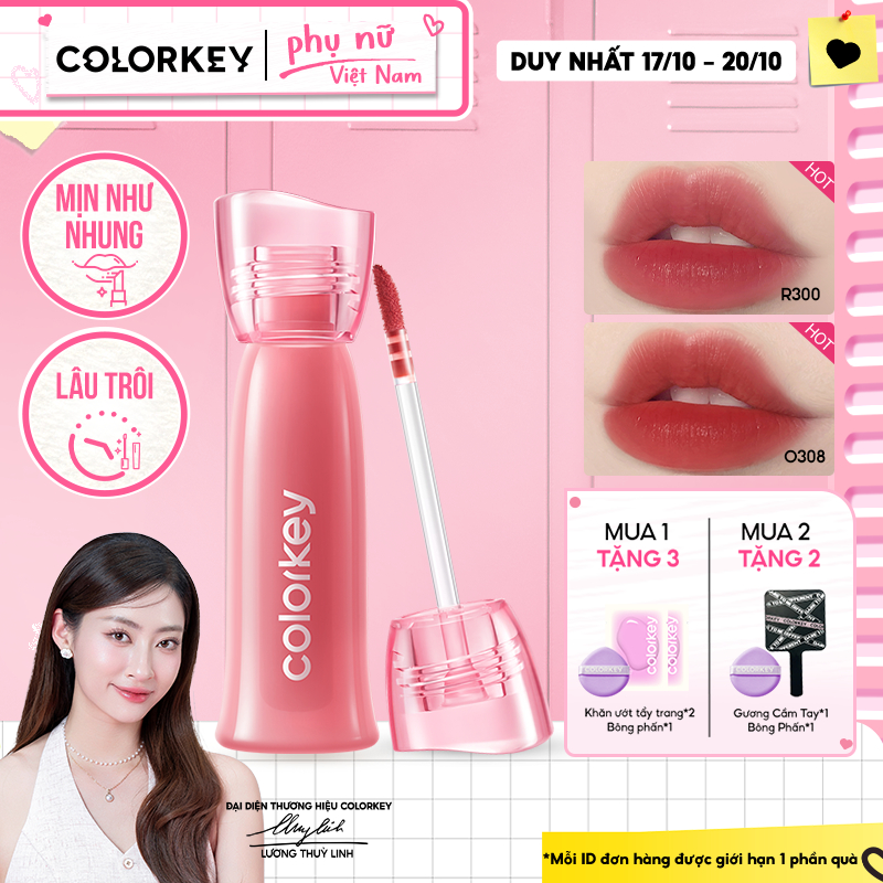 Son COLORKEY Watery Tint Phiên Bản Mới - Bền Màu Lâu Trôi, Dưỡng Ẩm Nhẹ ...
