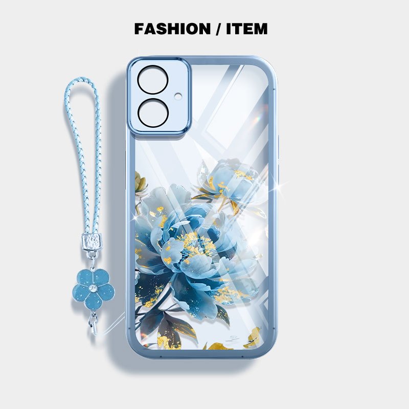 YBD Trong Suốt Ốp Lưng Điện Thoại Samsung Galaxy A07 A06 A03 A04 A04E M04 F04 M13 A05 M05 F05 M06 F06 M07 F07 A03 Core A04 Core A032F Nhiều Màu Sắc Phong Cách Trung Hoa Hoa Mẫu Đơn Lỗ Chính Xác Prot
