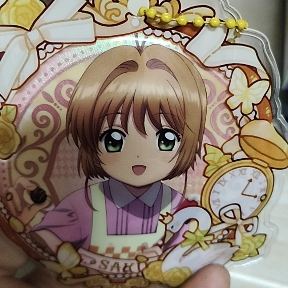 Bộ huy hiệu hộp mù Cardcaptor Sakura | Chân kim loại ba chiều 75mm có thẻ nhân vật | Quà tặng Anime sưu tập dành cho người hâm mộ