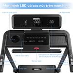 Máy chạy bộ OneTwoFit 2.5HP gấp gọn, màn hình LED, loa Bluetooth, chịu tải 120kg — ảnh 2