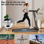 Máy chạy bộ OneTwoFit 2.5HP gấp gọn, màn hình LED, loa Bluetooth, chịu tải 120kg — ảnh 4