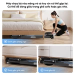 Máy chạy bộ OneTwoFit 2.5HP gấp gọn, màn hình LED, loa Bluetooth, chịu tải 120kg — ảnh 5