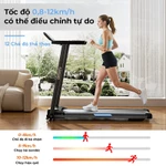 Máy chạy bộ OneTwoFit 2.5HP gấp gọn, màn hình LED, loa Bluetooth, chịu tải 120kg — ảnh 7