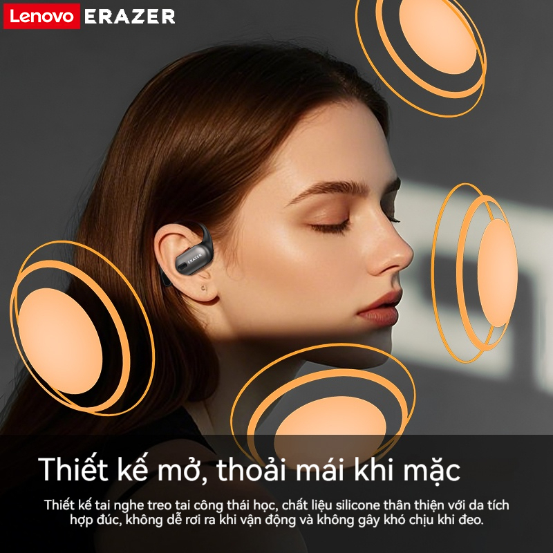 Lenovo ERAZER XF38 Al thông minh dịch thời gian thực Tai nghe không dây Bluetooth 5.4 Có màn hình LED Tai nghe doanh nhân có micrô | BigBuy360 - bigbuy360.vn