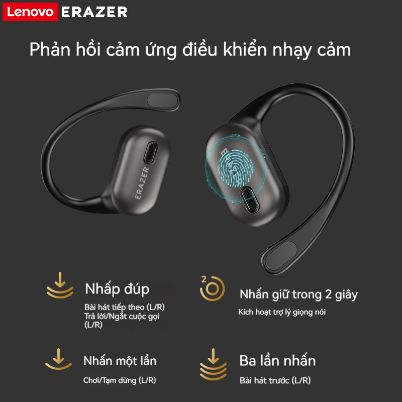 Lenovo ERAZER XF38 Al thông minh dịch thời gian thực Tai nghe không dây Bluetooth 5.4 Có màn hình LED Tai nghe doanh nhân có micrô | BigBuy360 - bigbuy360.vn