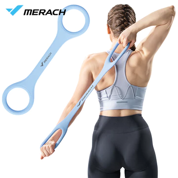 MERACH Dây kháng lực dây tập kháng lực dây kháng lực tập tay tập lưng vai , đeo kéo đeo vai đeo thể dục Mở Lưng và Yoga với Hỗ Trợ Thắt Lưng Co Giãndây mông cho nữ