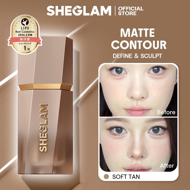 Kem Tạo Khối Dạng Lỏng SHEGLAM Hiệu Ứng Lì, Lên Màu Chuẩn, Tự Nhiên, Lâu Trôi, Trang Điểm Mặt