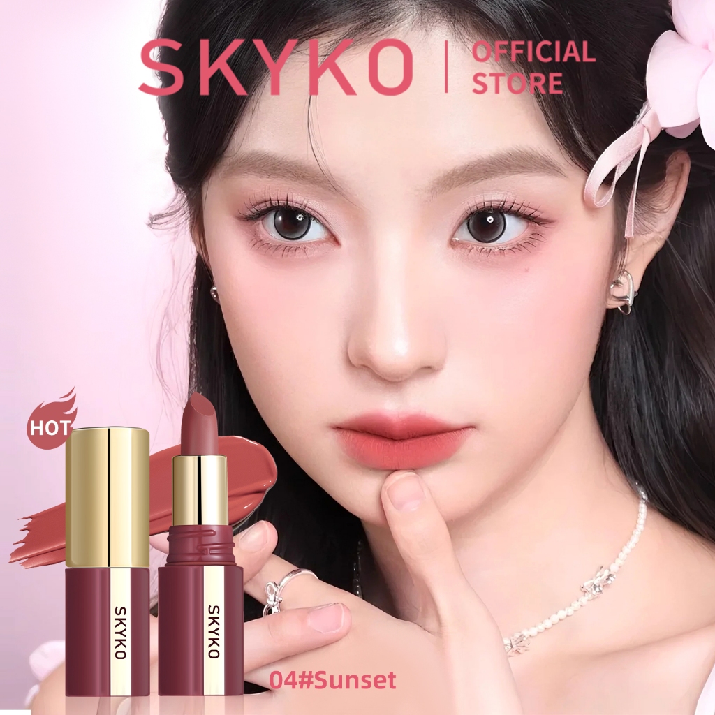 Son Môi SKYKO Matte Son môi chống thấm nước lâu trôi 6 màu