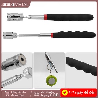 Bộ chọn từ tính bằng kính thiên văn SEAMETAL Bút từ tính cầm tay Mini có đèn để lấy vít Đai ốc Bu lông có thể mở rộng Cần bán Stick