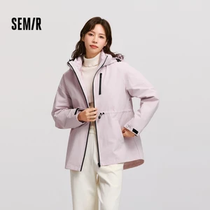 Semir áo khoác ngoài hai mảnh cho nữ mùa đông, chống thấm nước và gió, dễ lau sạch