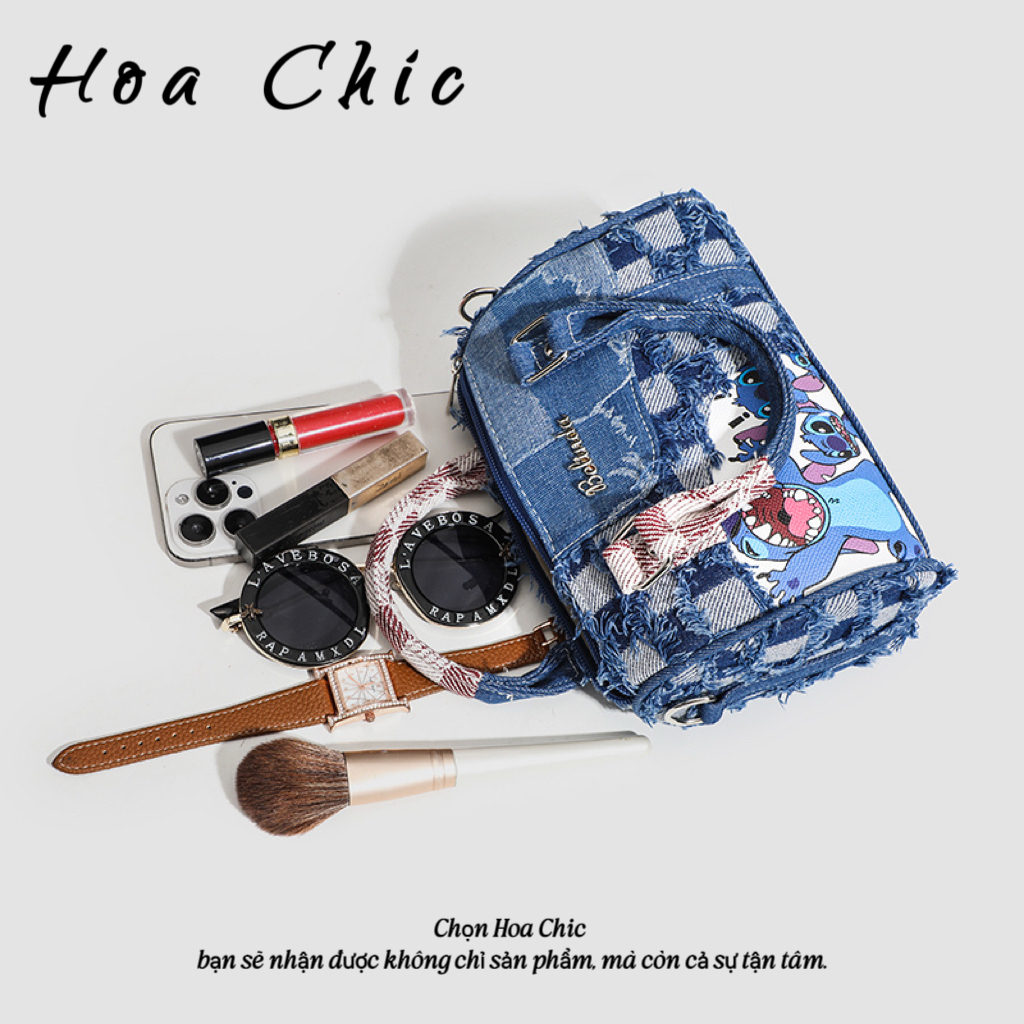Túi Vải Denim Nữ Dung Tích Lớn Thời Trang Đeo Vai Phong Cách Hàn Quốc Cao Cấp Phù Hợp Đi Học Đi Chơi