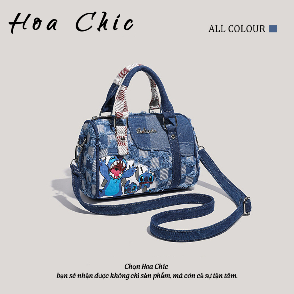 Túi Vải Denim Nữ Dung Tích Lớn Thời Trang Đeo Vai Phong Cách Hàn Quốc Cao Cấp Phù Hợp Đi Học Đi Chơi