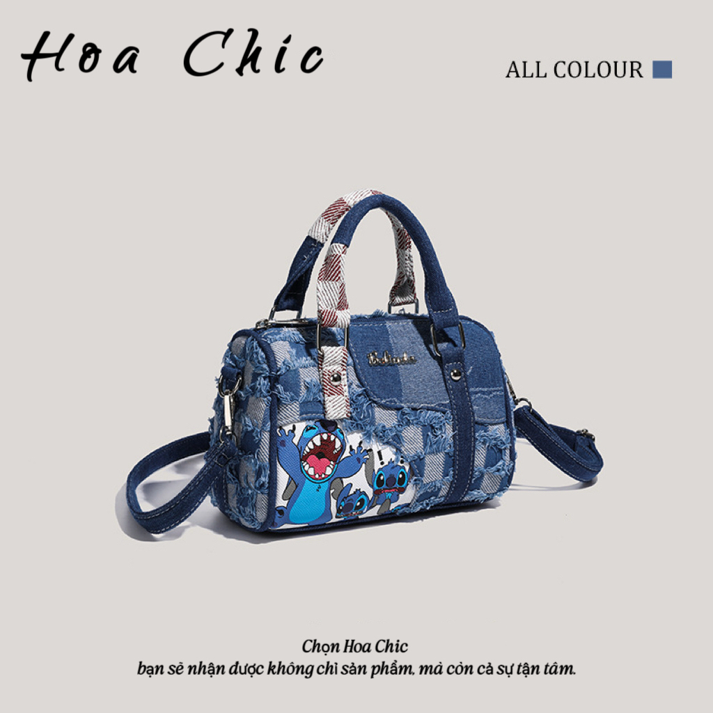 Túi Vải Denim Nữ Dung Tích Lớn Thời Trang Đeo Vai Phong Cách Hàn Quốc Cao Cấp Phù Hợp Đi Học Đi Chơi