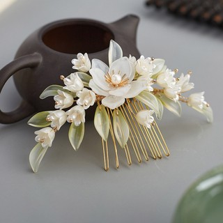 Lược và Mũ Hanfu Phong Cách Cổ Xưa Retrô, Thích Hợp Cho Trang Phục Cổ Tích Hoa Lily Of The Valley