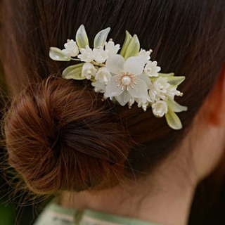 Lược và Mũ Hanfu Phong Cách Cổ Xưa Retrô, Thích Hợp Cho Trang Phục Cổ Tích Hoa Lily Of The Valley