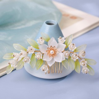 Lược và Mũ Hanfu Phong Cách Cổ Xưa Retrô, Thích Hợp Cho Trang Phục Cổ Tích Hoa Lily Of The Valley
