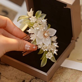 Lược và Mũ Hanfu Phong Cách Cổ Xưa Retrô, Thích Hợp Cho Trang Phục Cổ Tích Hoa Lily Of The Valley