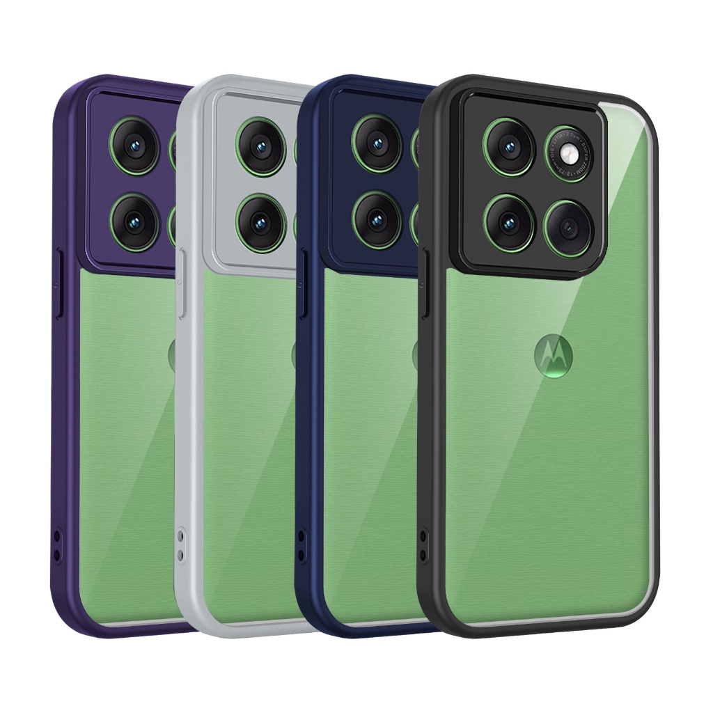Ốp Điện Thoại Chống Sốc Trong Suốt Motorola Moto Edge 60S 60 Fusion 60 Pro 60 Pro Stylus 70 G Stylus Ultra 5G Vỏ Cứng Bảo Vệ Acrylic Mặt Sau Phụ Kiện