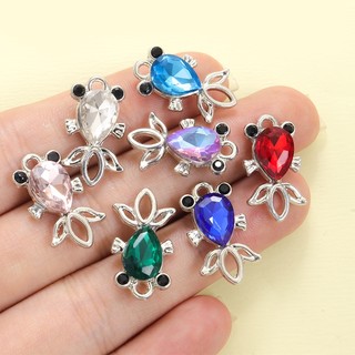 10 Chiếc Quyến Rũ Cá Vàng Dễ Thương Tinh Tế Với Pha Lê Kim Cương Giả, Vòng Cổ Sáng Tạo Vòng Tay Bông Tai Móc Khóa Thổ Cẩm DIY May Mắn Koi Mặt Dây - Quà Tặng Năm Mới Lý Tưởng Cho Gia Đình & Bạn Bè