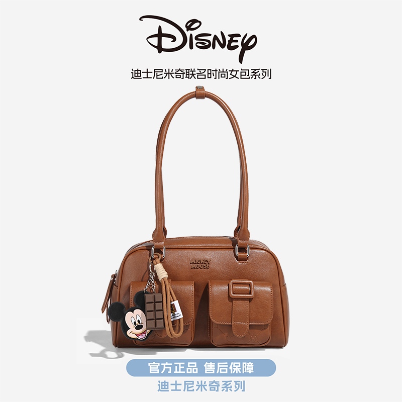 Túi Chính Hãng Disney Nữ 2025 Phong Cách Mới Thu Đông Retro Bowling Túi Melade Quà Tặng Giáng Sinh Cao Cấp