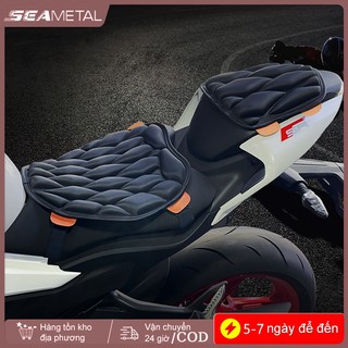 SEAMETAL Đệm Ghế Xe Máy 3D Thoải Mái Ghế Không Khí Đệm Cách Nhiệt Thoáng Khí EVA Chống Thấm Nước Chống Sốc Miếng Lót