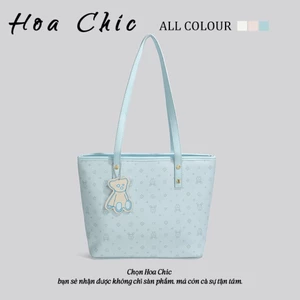 Túi Tote Nữ Dung Tích Lớn In Gấu Dễ Thương Túi Đeo Vai Thời Trang Phong Cách Hàn Quốc Bán Chạy