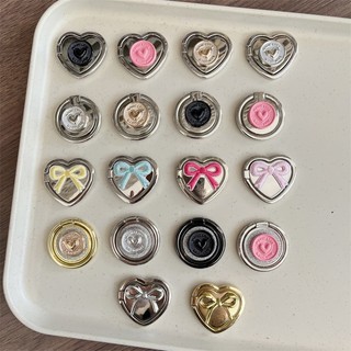 Giá đỡ điện thoại di động Love Bow Túi khí Giá đỡ gấp Giá đỡ vòng chống sốc Khóa có thể thu vào