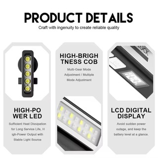 Đèn LED EDC sạc lại được, phù hợp cắm trại outdoor với nam châm