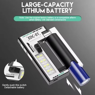 Đèn LED EDC sạc lại được, phù hợp cắm trại outdoor với nam châm