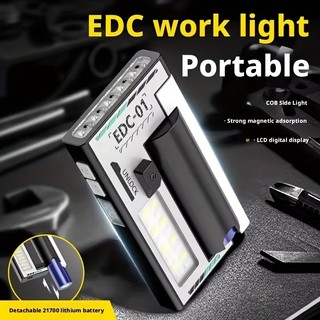 Đèn LED EDC sạc lại được, phù hợp cắm trại outdoor với nam châm