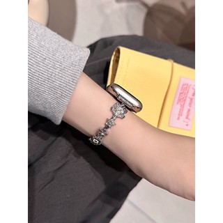 Dây đeo vòng tay mèo KT kim cương hoa cho iwatch Series Ultra / 11 / 10 / 9, 18 / 20 / 22mm dây đeo đồng hồ phổ thông, Thích hợp cho dây đeo xiaomi 8 / 9 【 Pro 】
