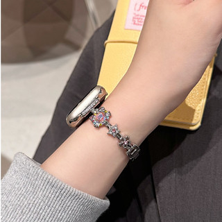 Dây đeo vòng tay mèo KT kim cương hoa cho iwatch Series Ultra / 11 / 10 / 9, 18 / 20 / 22mm dây đeo đồng hồ phổ thông, Thích hợp cho dây đeo xiaomi 8 / 9 【 Pro 】