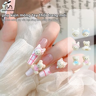 [savemoneyeveryday] 10 Chiếc Kem 3D Gấu Màu Be Có Kẹp Tóc Váy Bụng Nhựa Móng Tay Nghệ Thuật Kim Cương Giả Trang Trí Đồ Trang Trí Làm Móng Tay [vn]