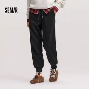 Semir Quần Jogger Lông Cừu Mùa Đông, Chống Khuẩn, Ấm Áp, Màu Trơn