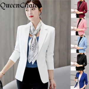 Thời Trang Nữ Dài Tay Phù Hợp Với Áo Khoác Ngoài Nữ Công Sở Nữ OL Làm Việc Chắc Chắn Blazer