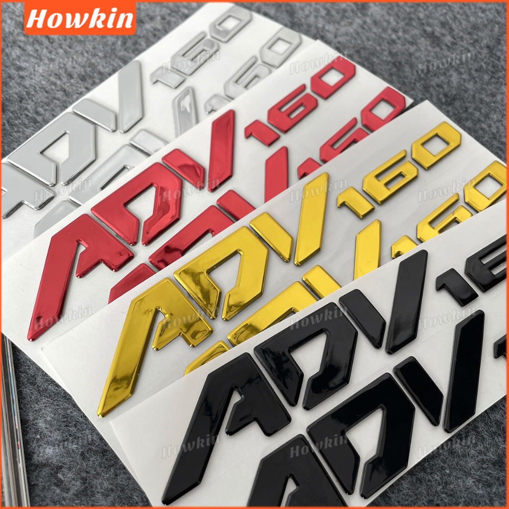 [Sale] 1 Cặp Đề Can Xe Máy HONDA ADV160 Dán Biểu Tượng Huy Hiệu Decal 3D Táo