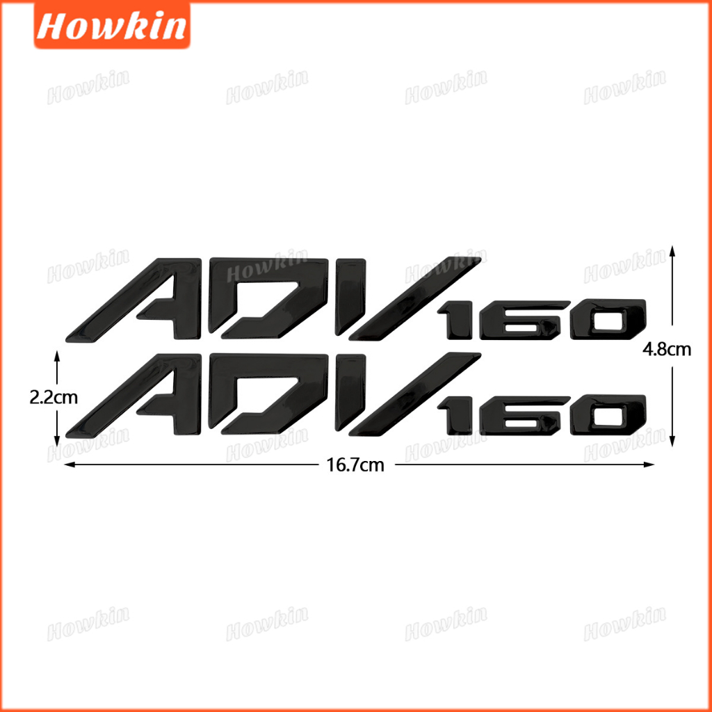 [Sale] 1 Cặp Đề Can Xe Máy HONDA ADV160 Dán Biểu Tượng Huy Hiệu Decal 3D Táo