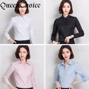 Áo Sơ Mi Nữ Tay Dài Công Sở Nữ OL Áo Sơ Mi Nữ Trắng Áo Văn Phòng