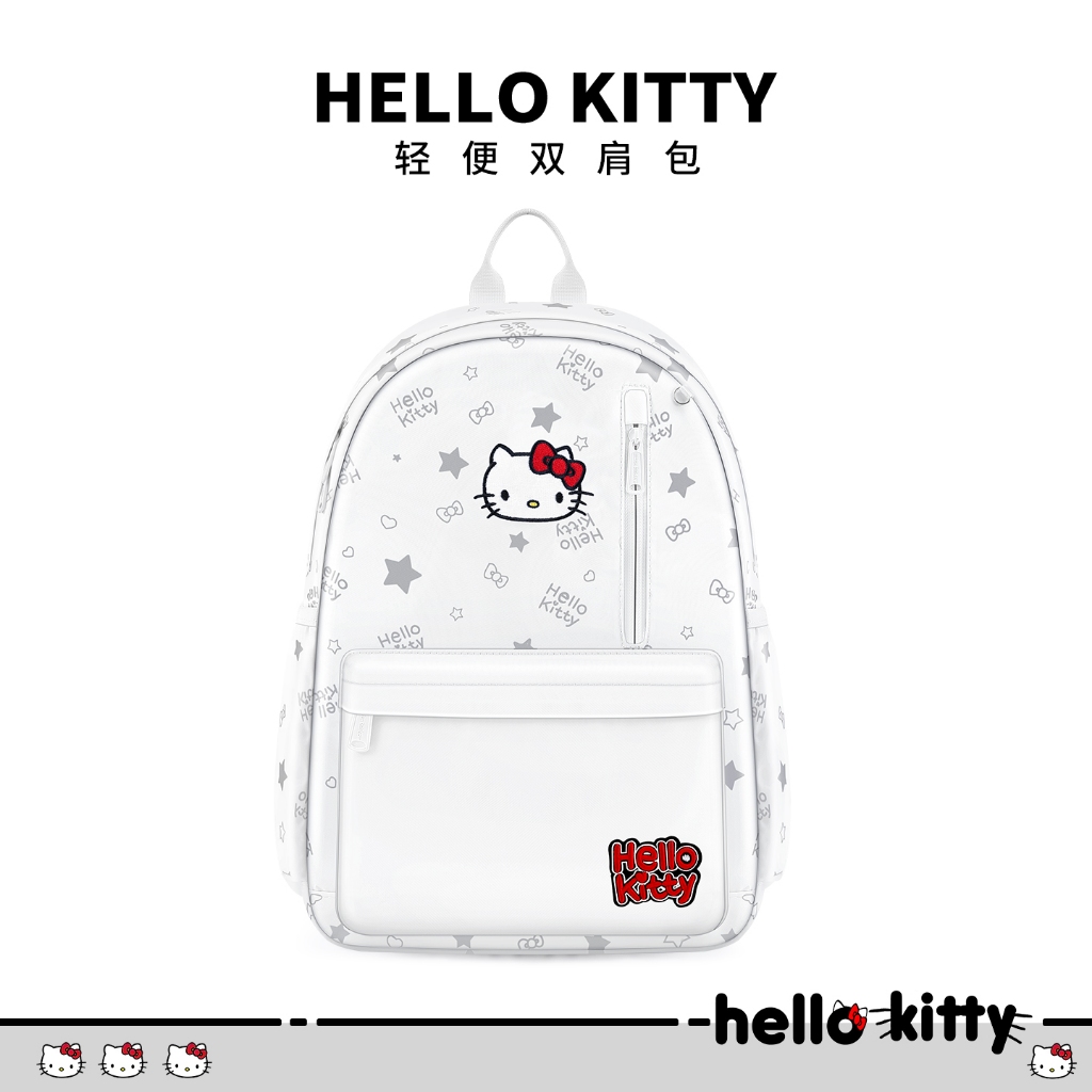 Chú mèo Hello Kitty Schoolbag Nữ Trung Học Cơ Sở Hello Kitty Học Sinh Đại Học Niche ins Phong Cách Ba Lô Sanrio